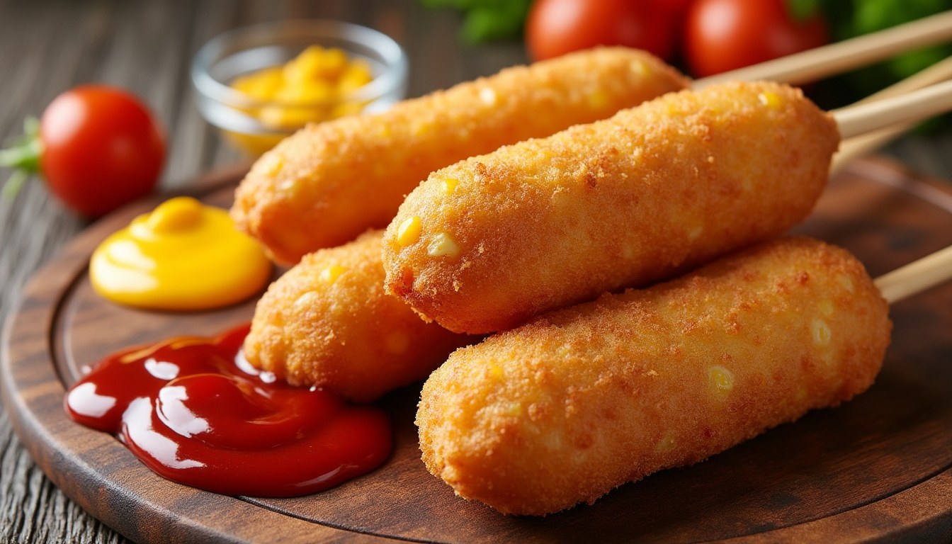 learn how to make the famous american snack, corn dogs, at home with this easy and delicious recipe. perfect for a fun and tasty treat!