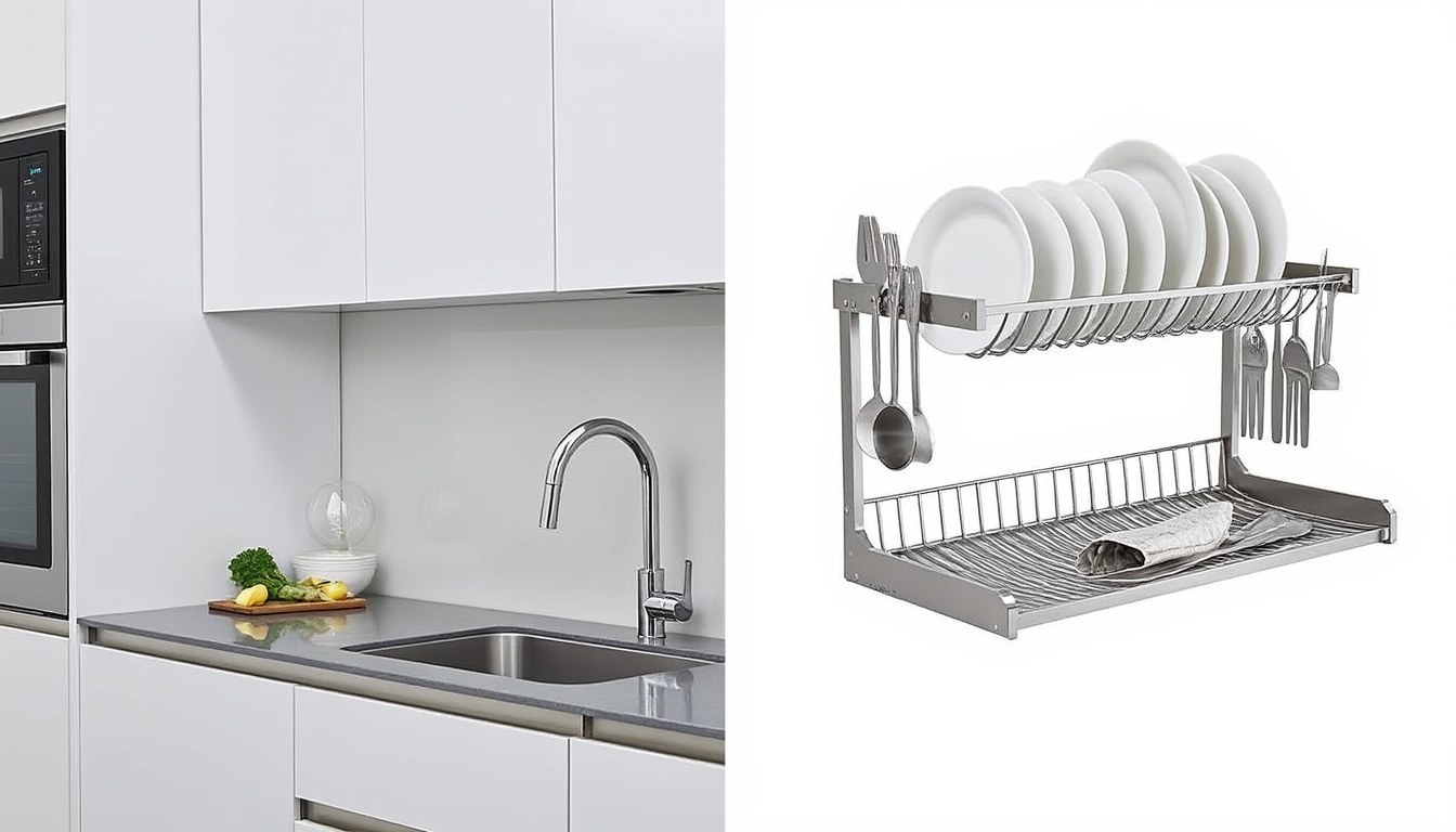 discover the pros and cons of countertop and wall-mounted dish drainers to find the perfect solution for your kitchen's style and space.