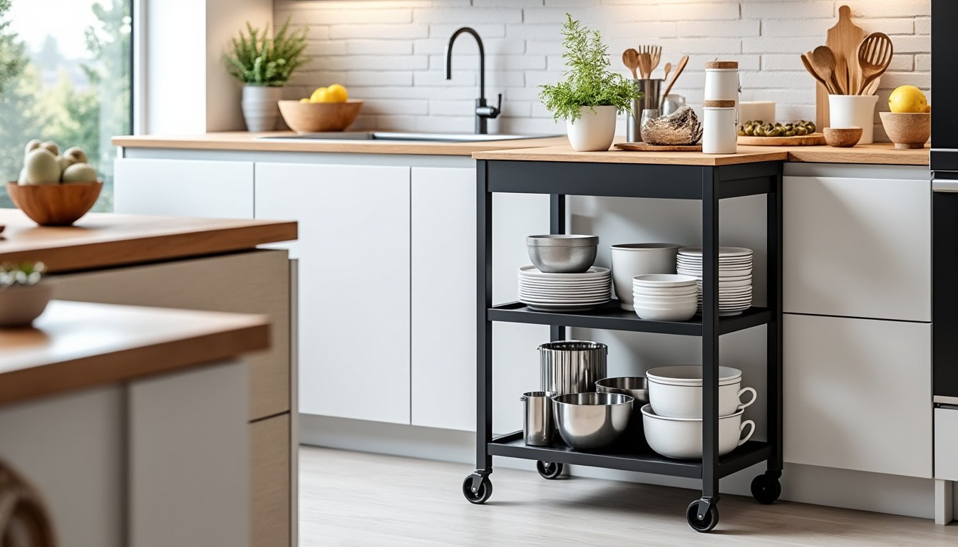 discover the best space-saving kitchen trolleys and rolling carts to organize your kitchen efficiently and stylishly. perfect for maximizing storage and mobility.