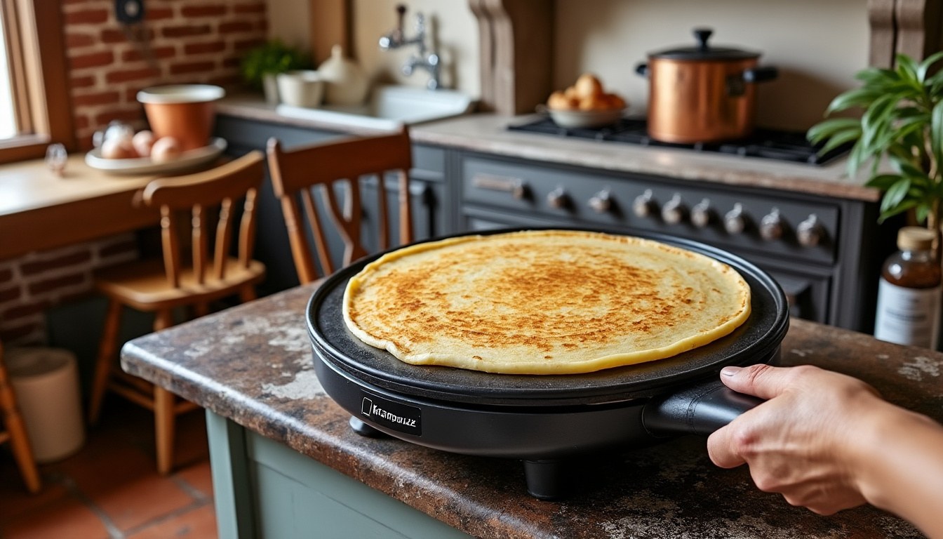 discover the krampouz crepe maker collection, featuring professional breton-style models designed for authentic, high-quality crepes. perfect for chefs and crepe enthusiasts alike.