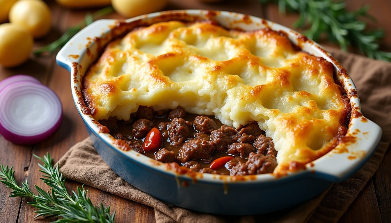 discover the secret to a rich beef base and fluffy mash topping with this classic cottage pie recipe. perfect comfort food for any occasion!